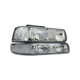 Headlights Assembly Fit For 1999-2002 Chevy Silverado 1500